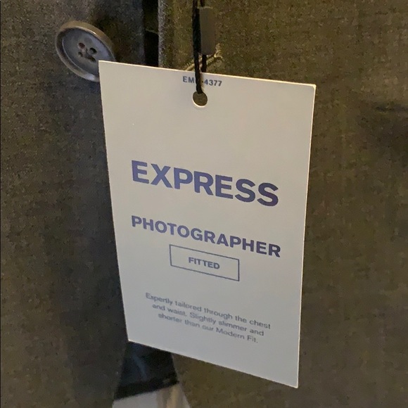 Express Photographer Fitted Men’s Jacket - Picture 3 of 3